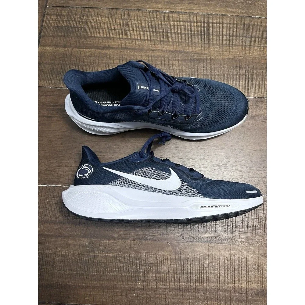 Nike Pegasus 41 Penn State Football Staff Issued Navy White Men’s Size 10 NEW